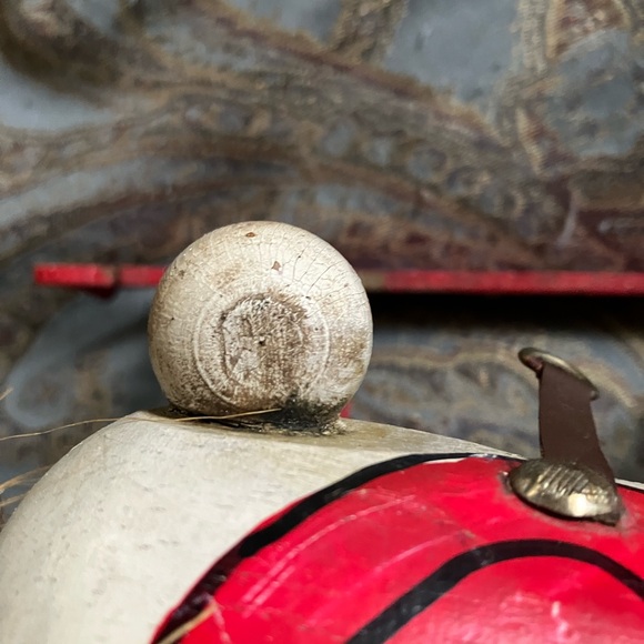 VTG Handmade Wooden Rocking Horse w/non working Music Box - Picture 7 of 11